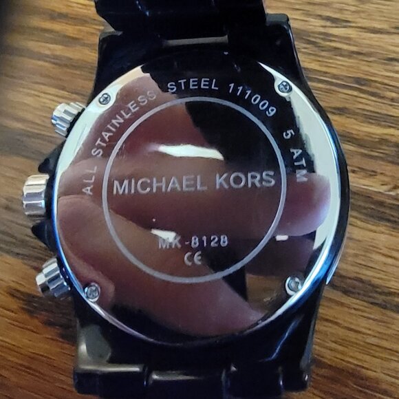 Michael Kors Men's Chronograph Quartz Watch, Black Case, Black Face, MK-8128 - Picture 5 of 9